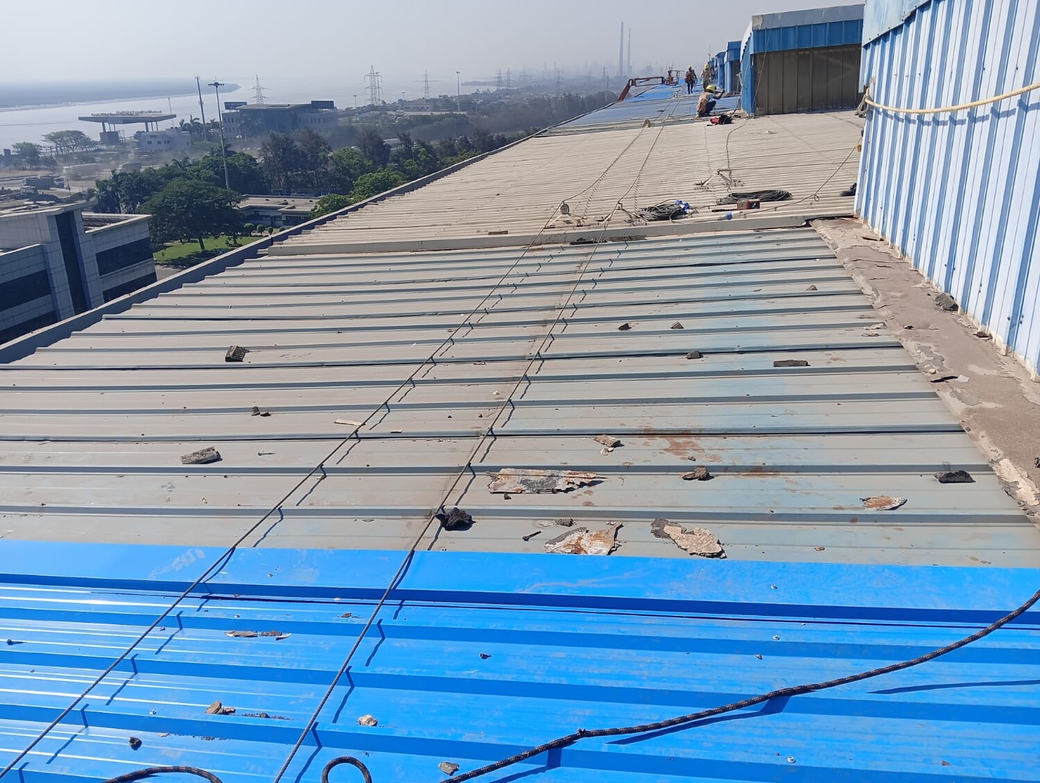 Industrial roofing project by Rishonn & Reyansh at